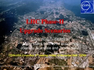 LHC Phase-II  Upgrade Scenarios