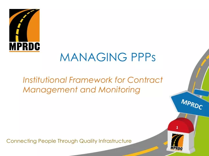 managing ppps institutional framework