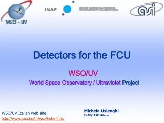 Detectors for the FCU