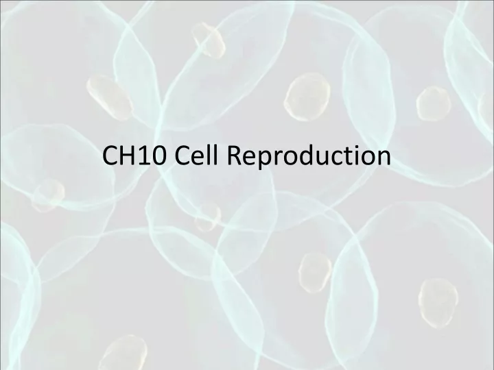 ch10 cell reproduction