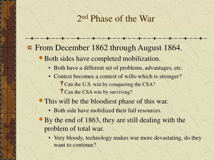 2 nd phase of the war