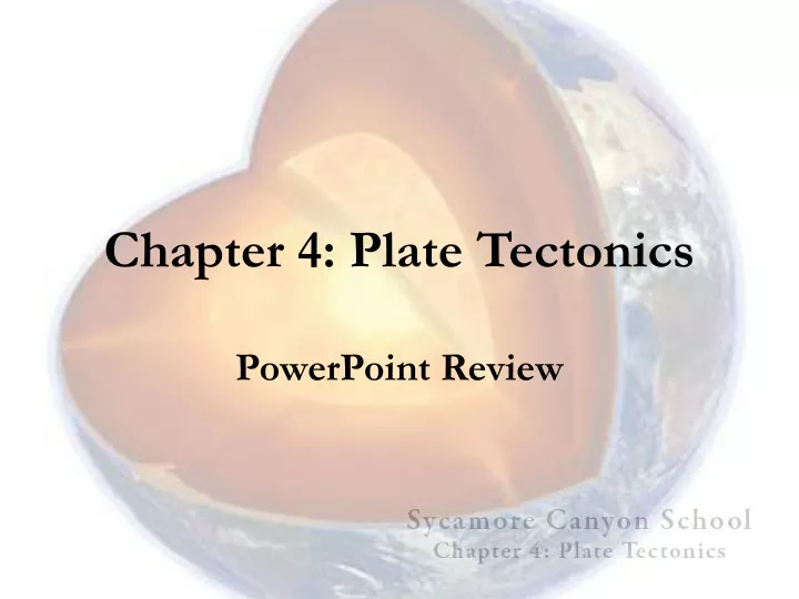 chapter 4 plate tectonics