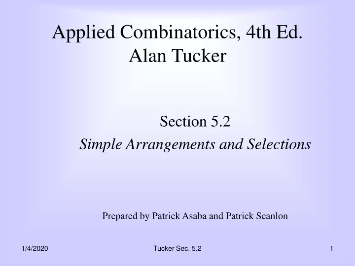 applied combinatorics 4th ed alan tucker