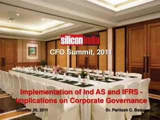 Implementation of  Ind  AS and IFRS -    Implications on Corporate Governance