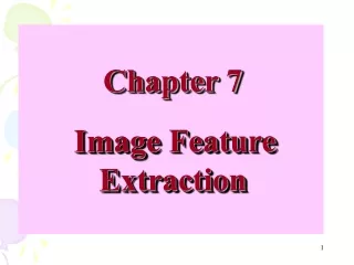 Chapter 7  Image Feature Extraction