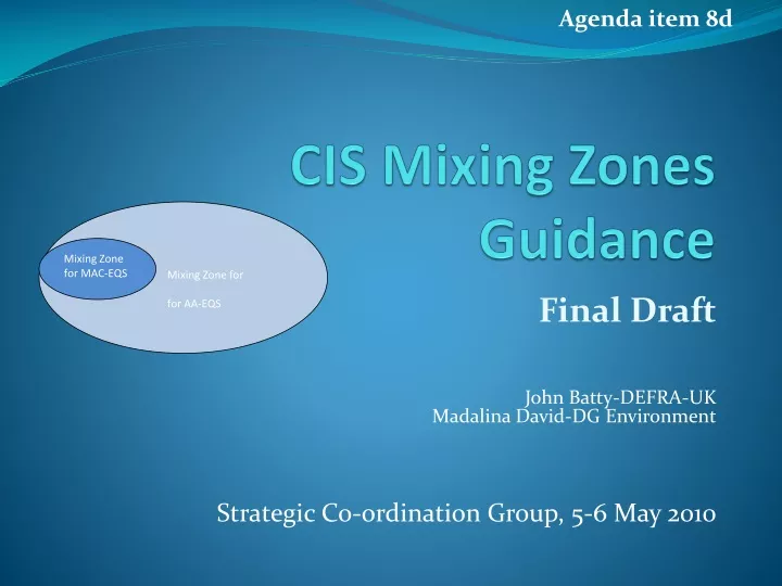 cis mixing zones guidance