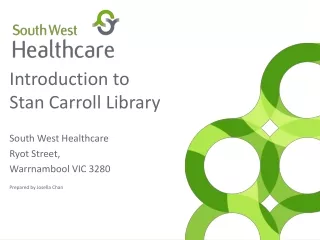 Introduction to Stan Carroll Library