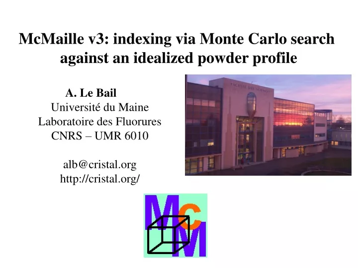 mcmaille v3 indexing via monte carlo search