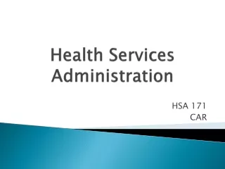 Health Services Administration