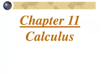 Chapter 11 Calculus