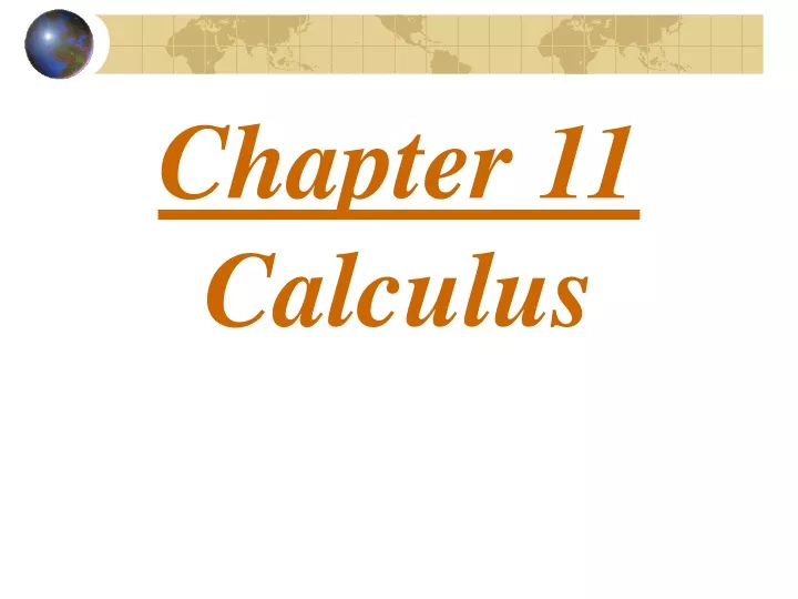 chapter 11 calculus