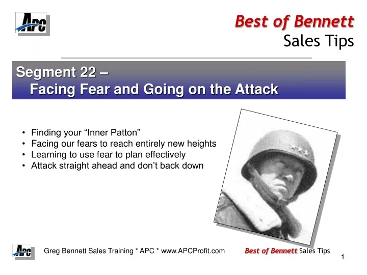 best of bennett sales tips