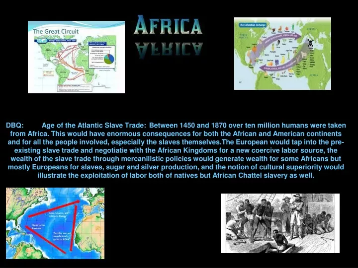 dbq age of the atlantic slave trade between 1450