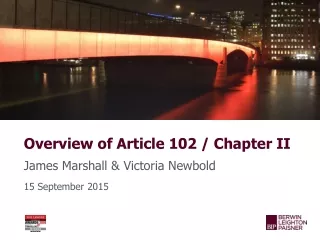 Overview of Article 102 / Chapter II