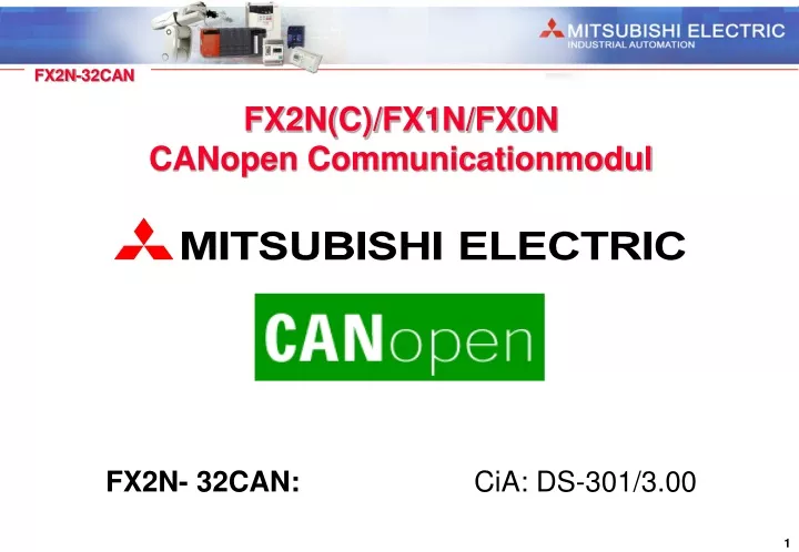 fx2n c fx1n fx0n canopen communicationmodul