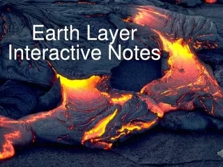 Earth Layer Interactive Notes
