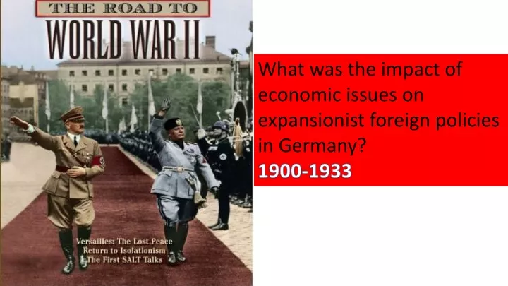 what was the impact of economic issues