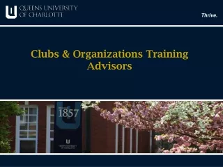 Clubs &amp; Organizations Training Advisors