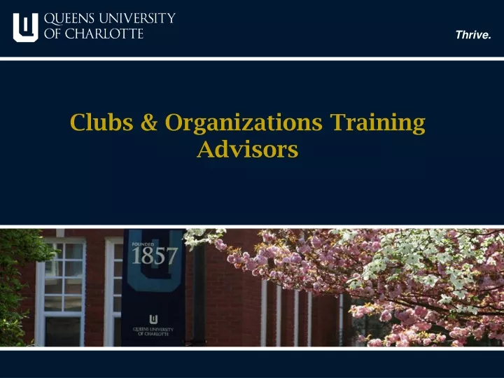 clubs organizations training advisors