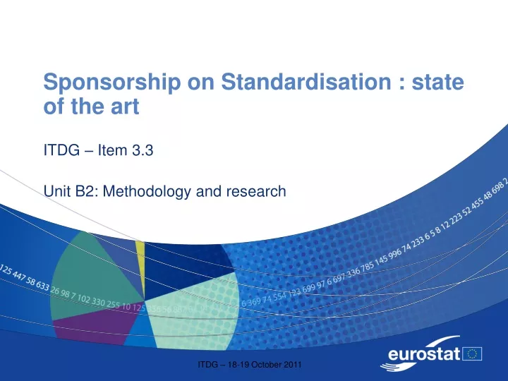 sponsorship on standardisation state of the art