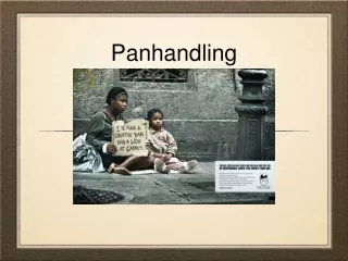 Panhandling