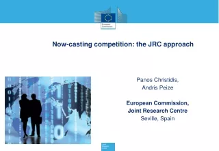 Panos Christidis, Andris Peize European Commission,  Joint Research Centre Seville, Spain