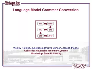 Language Model Grammar Conversion