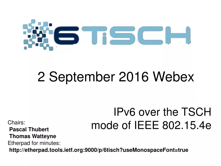 2 september 2016 webex