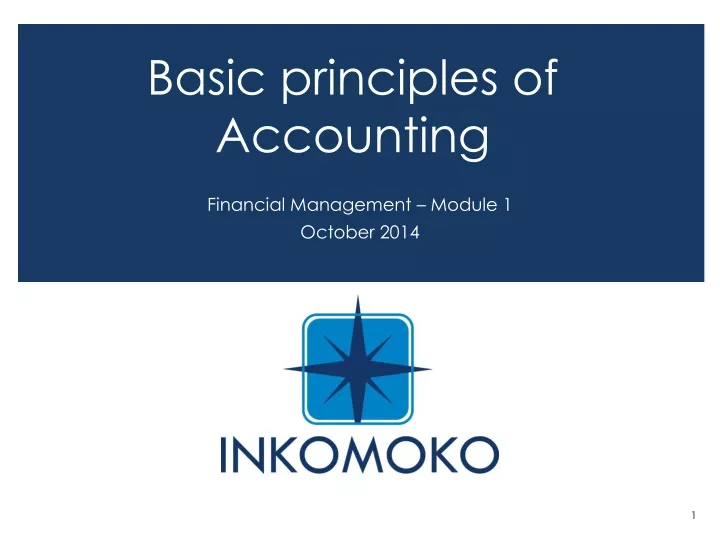 basic principles of accounting