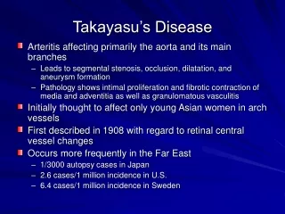 Takayasu’s Disease