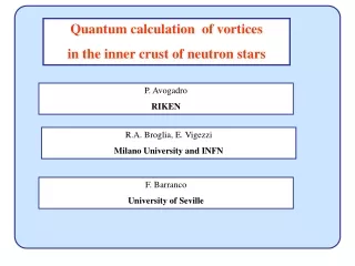 Quantum calculation  of vortices  in the inner crust of neutron stars