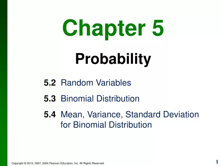 chapter 5 probability