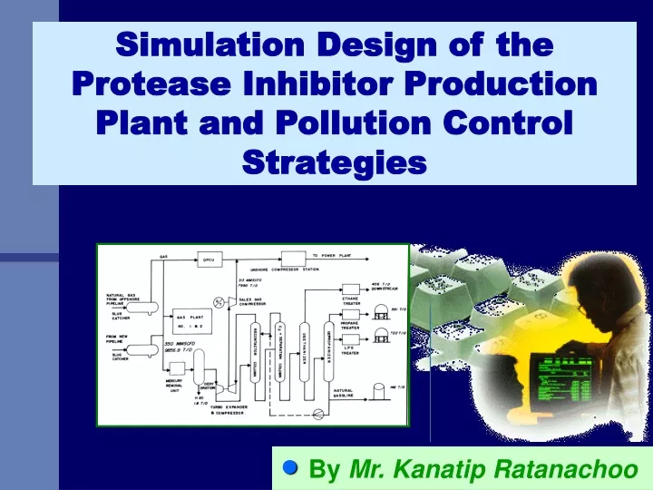 simulation design of the protease inhibitor production plant and pollution control strategies