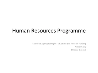 Human Resources Programme