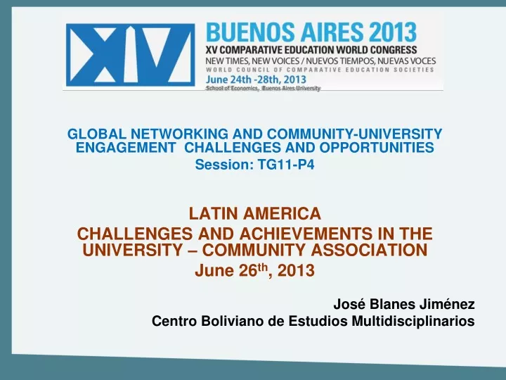global networking and community university