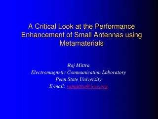 A Critical Look at the Performance Enhancement of Small Antennas using Metamaterials
