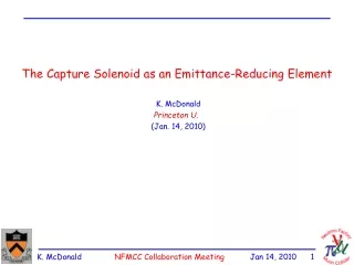 The Capture Solenoid as an Emittance-Reducing Element