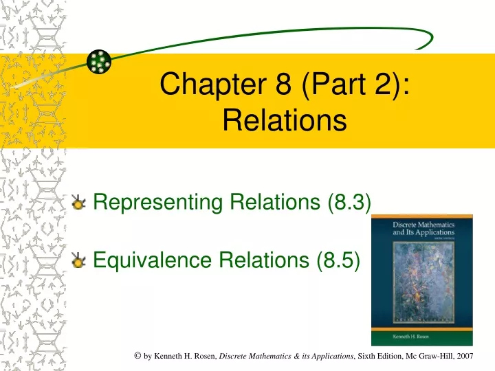 chapter 8 part 2 relations
