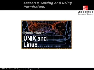 Lesson 9-Setting and Using Permissions
