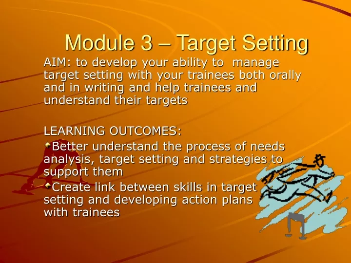 module 3 target setting