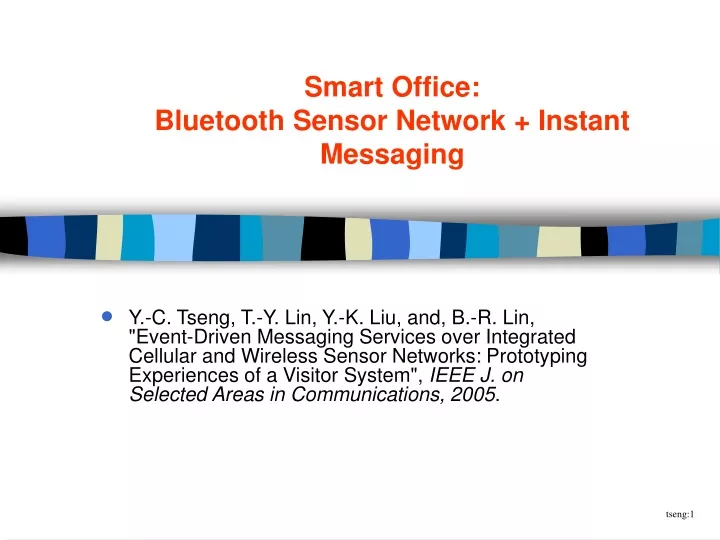 smart office bluetooth sensor network instant messaging