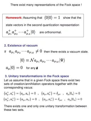 2. Existence of vacuum