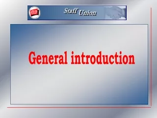 General introduction