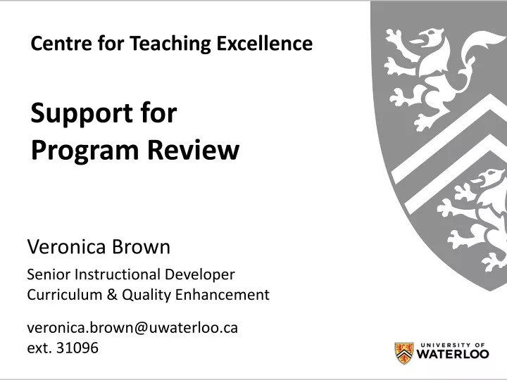 centre for teaching excellence support