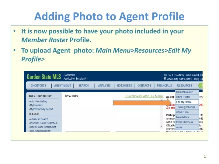adding photo to agent profile