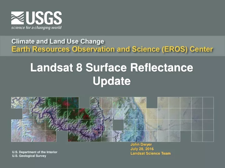 landsat 8 surface reflectance update