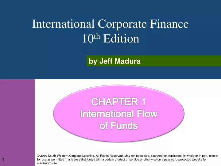 chapter 1 international flow of funds