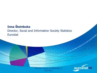 Inna Šteinbuka Director, Social and Information Society Statistics Eurostat