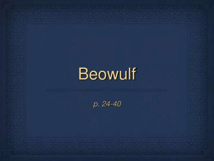 beowulf