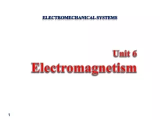 Electromechanical Systems